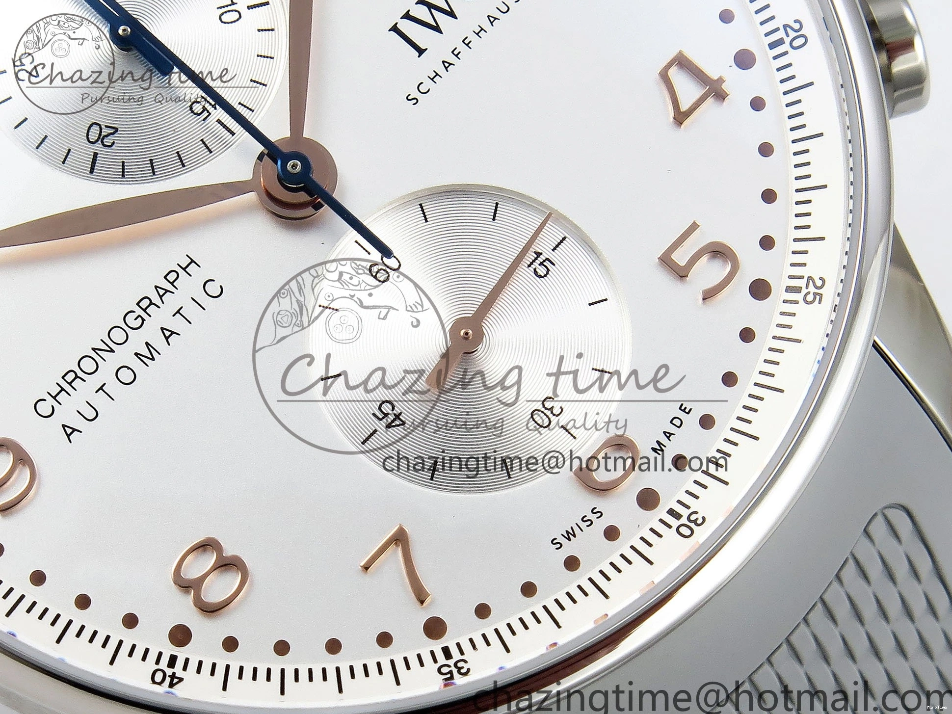 MIROTIME 0212 Portuguese Chrono IW3716 Z+F 1:1 Best Edition White Dial on Gray Rubber Strap A WrinkleFree 7014